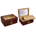 The Berkeley Digital Cigar Humidor with Glass Top & External Hygrometer